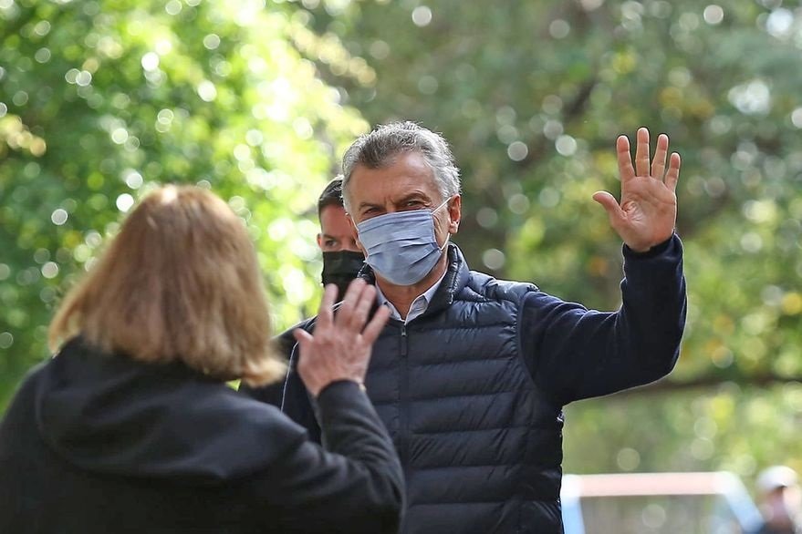 Macri votó ayer en una escuela en el barrio porteño de Palermo